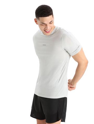 Pánské Tričko Icebreaker ZoneKnit™ Merino Krátké Sleeve Béžový | CZ 1746SGLO
